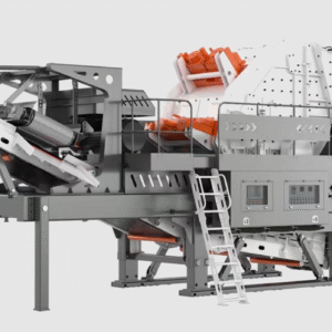 Trituradora de impacto primaria montada sobre ruedas