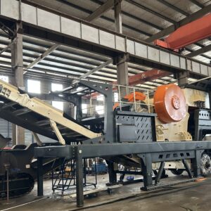 Trituradora de mandíbula móvil montada sobre ruedas